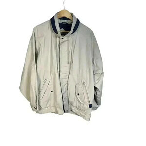 JOHN BLAIR RAIN JACKET HIDEAWAY HOOD MEN'S WINDBREAKER SIZE LARGE